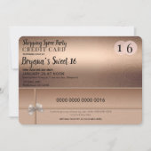 バラ金ゴールドショッピングスリーシティリモスイート16パーティー 招待状 (正面)