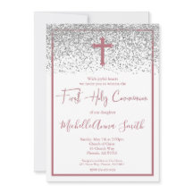 バラ金ゴールドシルバーガールファーストホリーコミュニオン