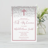 バラ金ゴールドシルバーガールファーストホリーコミュニオン 招待状 (スタンド正面)