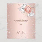 バラ金ゴールドシルバーグリッターフローラありがとう チラシ (裏面)