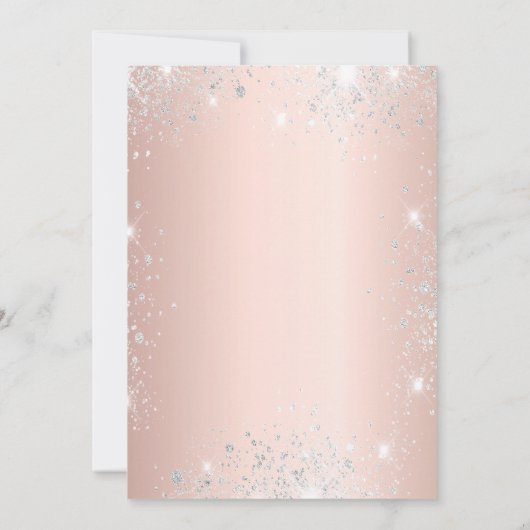 バラ金ゴールドシルバードレスキンセアニェラ 招待状 (裏面)