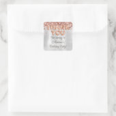 バラ金ゴールドシルバーバースデーパーティーの好意 スクエアシール (バッグ)