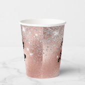 バラ金ゴールドシルバービジネスロゴ 紙コップ (右)