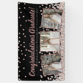 バラ金ゴールドシルバーフォトコラージュ卒業 横断幕 (縦)