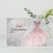 バラ金ゴールドシルバーレースダイヤモンドガウンキンセアニェラ 招待状 (スタンド正面)