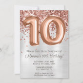バラ金ゴールドシルバー10thバースデーパーティーへの招待 招待状 (正面)
