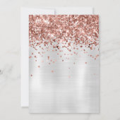 バラ金ゴールドシルバー3rd誕生日パーティの招待状 招待状 (裏面)