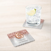 バラ金ゴールドシルバー6thバースデーパーティー ペーパーコースター (インサイチュ)