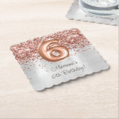 バラ金ゴールドシルバー6thバースデーパーティー ペーパーコースター (アングル)