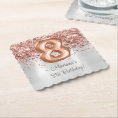 バラ金ゴールドシルバー8thバースデーパーティー ペーパーコースター (アングル)