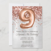 バラ金ゴールドシルバー9thバースデーパーティーへの招待 招待状 (正面)