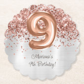 バラ金ゴールドシルバー9thバースデーパーティー ペーパーコースター (正面)