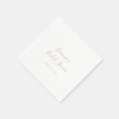 バラ金ゴールドシンプルミニマルブライダルシャワーナプキンス スタンダードカクテルナプキン (角)