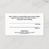 バラ金ゴールドシークインコスメトロジーカスタマー紹介 紹介カード (裏面)