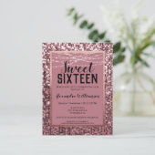 バラ金ゴールドシークイン/グリッタースウィート16バースデーパーティー ポストカード (スタンド正面)