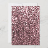 バラ金ゴールドシークイン/グリッタースウィート16バースデーパーティー 招待状 (裏面)