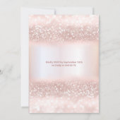 バラ金ゴールドシークンズドレスムーンスターズQuinceaenera 招待状 (裏面)