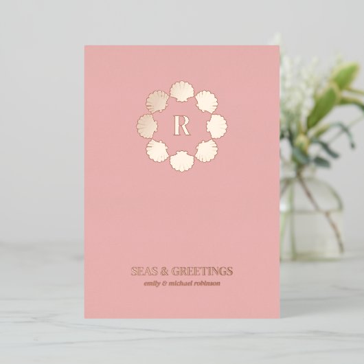 バラ金ゴールドシーセルリースシーズとグリーティングフォト 箔シーズンカード (立ち正面)