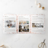 バラ金ゴールドシーファンコーラルインテリアデザインパンフレット 三つ折りカード (内部)