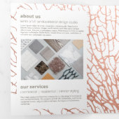 バラ金ゴールドシーファンコーラルインテリアデザインパンフレット 三つ折りカード (内部最初)