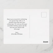 バラ金ゴールドジョイハート結婚ズハッピーホリデー 箔シーズンポストカード (裏面)