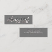 バラ金ゴールドスお洒落クリプト |卒業名カード スキニー名刺 (正面/裏面)