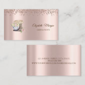 バラ金ゴールドスイーツ、ベーカリーフローラミキサー 名刺 (正面/裏面)