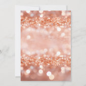 バラ金ゴールドスウィート16デコレーション 招待状 (裏面)