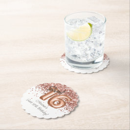 バラ金ゴールドスウィート16thバースデーパーティー ペーパーコースター