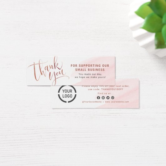 バラ金ゴールドスクリプトおよびロゴ感謝していビジネスの挿入 (デスク)