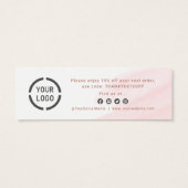 バラ金ゴールドスクリプトおよびロゴ感謝していビジネスの挿入 (裏面)