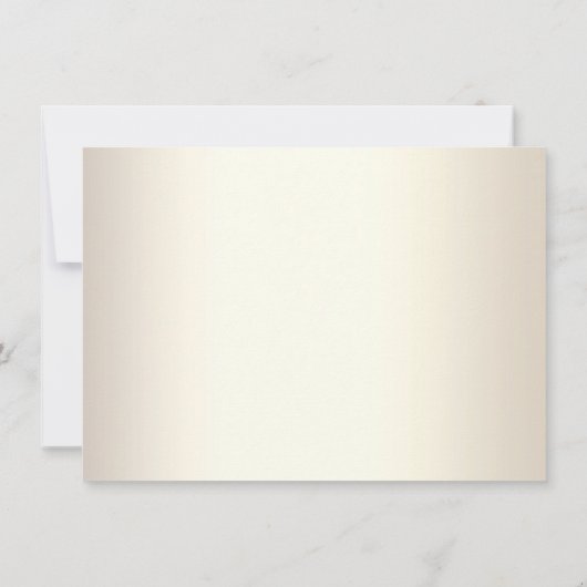 バラ金ゴールドスクリプトシャンパンマトロンの名誉 招待状 (裏面)