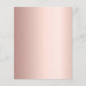 バラ金ゴールドスクリプトバジェット80th誕生日の招待状 (裏面)