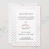 バラ金ゴールドスクリプトフォトフォイルに日付をフェイク保存 セーブザデート (裏面)