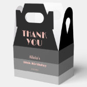 バラ金ゴールドスクリプトブラックグレイストライプありがとう フェイバーボックス (オープン)