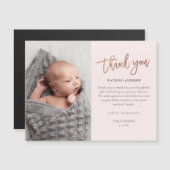 バラ金ゴールドスクリプトベビーありがとう磁気カード (正面/裏面)