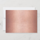 バラ金ゴールドスクリプトメタリックマトロンの名誉 招待状 (裏面)