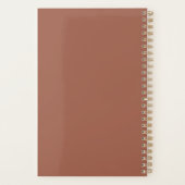 バラ金ゴールドスクリプトモノグラム プランナー手帳 (裏面)