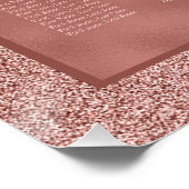 バラ金ゴールドスタイリッシュとグリッター結婚の座席表 ポスター (コーナー)