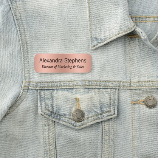 バラ金ゴールドスタッフ従業員名タグ 名札 (インサイチュ)