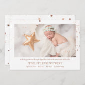 バラ金ゴールドスターズガールバースアナウンス 招待状 (正面/裏面)