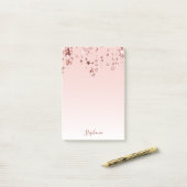 バラ金ゴールドスターズ銅グラデーション白パステル ポストイット (デスク上)