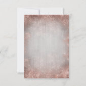 バラ金ゴールドスターフィッシュビーチ結婚式RSVP 出欠カード (裏面)