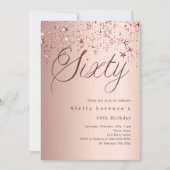 バラ金ゴールドスター台本60歳の誕生日 招待状 (正面)