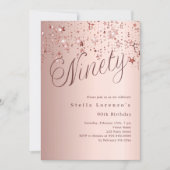 バラ金ゴールドスター台本90歳の誕生日 招待状 (正面)