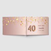 バラ金ゴールドスター名40th birthday ゲストブック (全面)