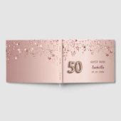 バラ金ゴールドスター名50th birthday ゲストブック (全面)