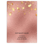 バラ金ゴールドスター美しいサロン事業 クリップボード (裏面)