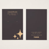 バラ金ゴールドスター追加ロゴイヤリングディスプレイカード (正面&裏面)