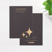 バラ金ゴールドスター追加ロゴイヤリングディスプレイカード (デスク)